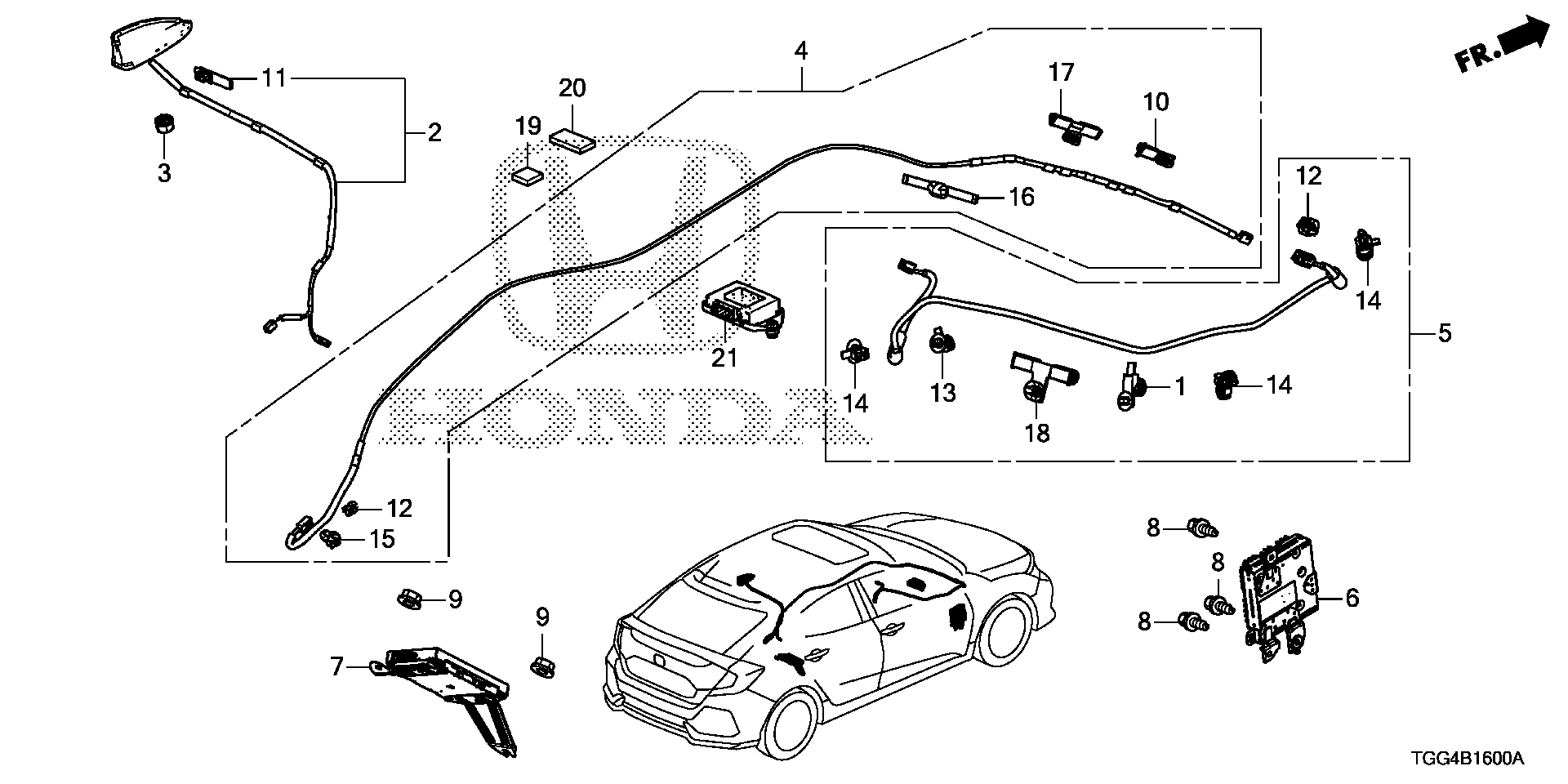 Honda Civic FK8 AMPLIFIER ASSY (39186-TGH-A02)