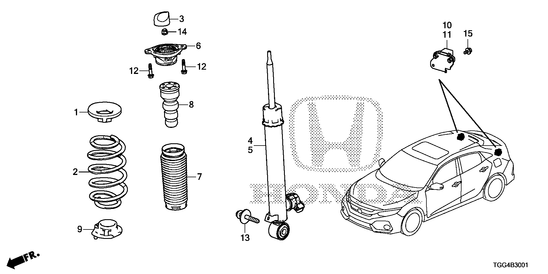 Honda Civic FK8 BOLT-WASHER (6X14) (93401-06014-08)
