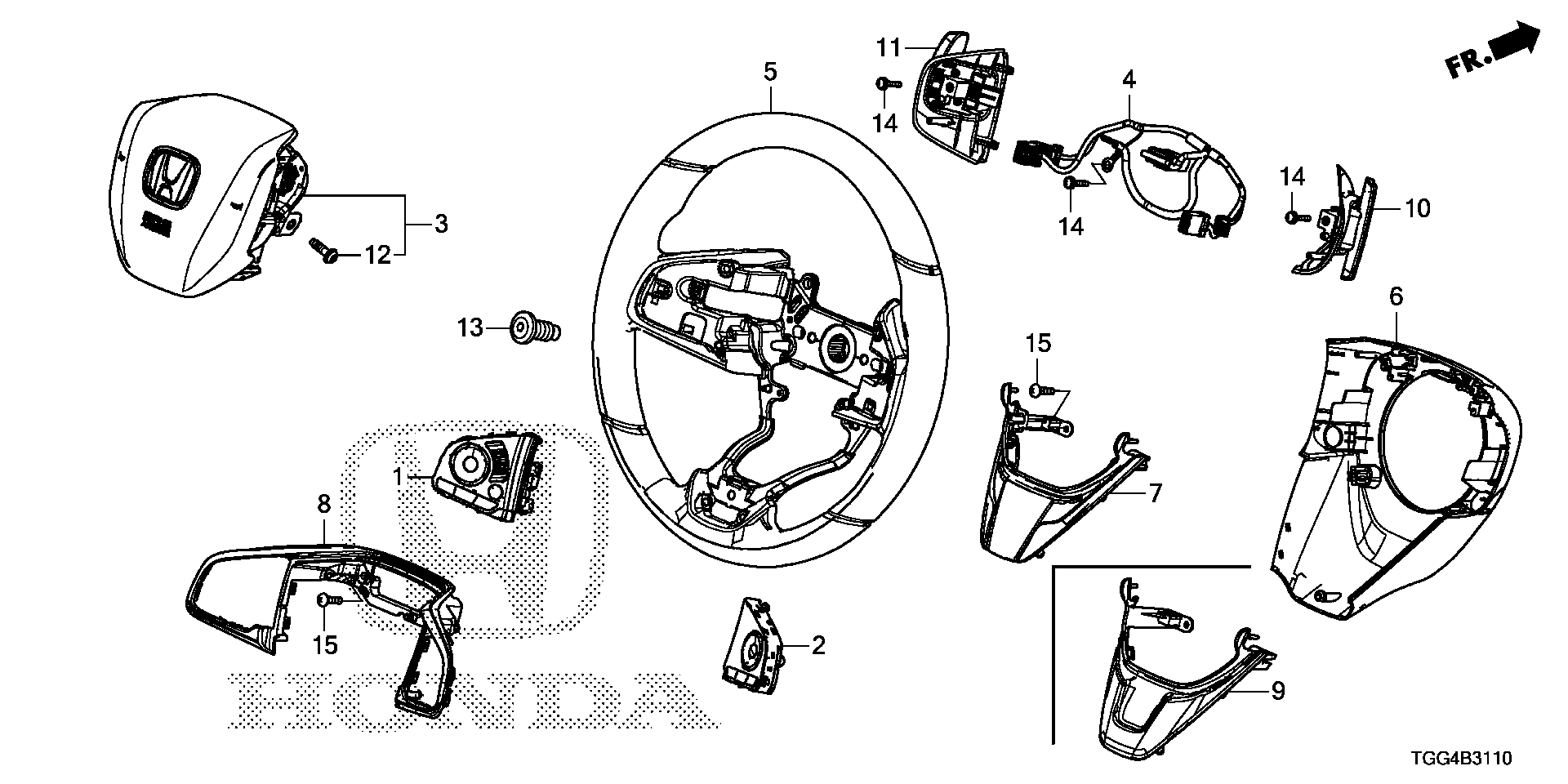 Honda Civic FK8 SWITCH ASSY (35880-TBA-A41)