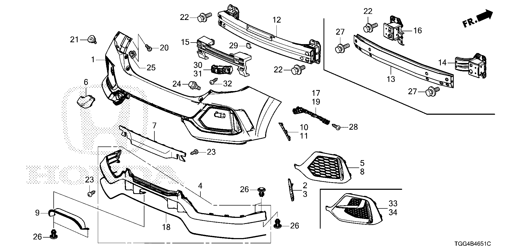 Honda Civic FK8 ABSORBER, RR (71570-TGH-A00)