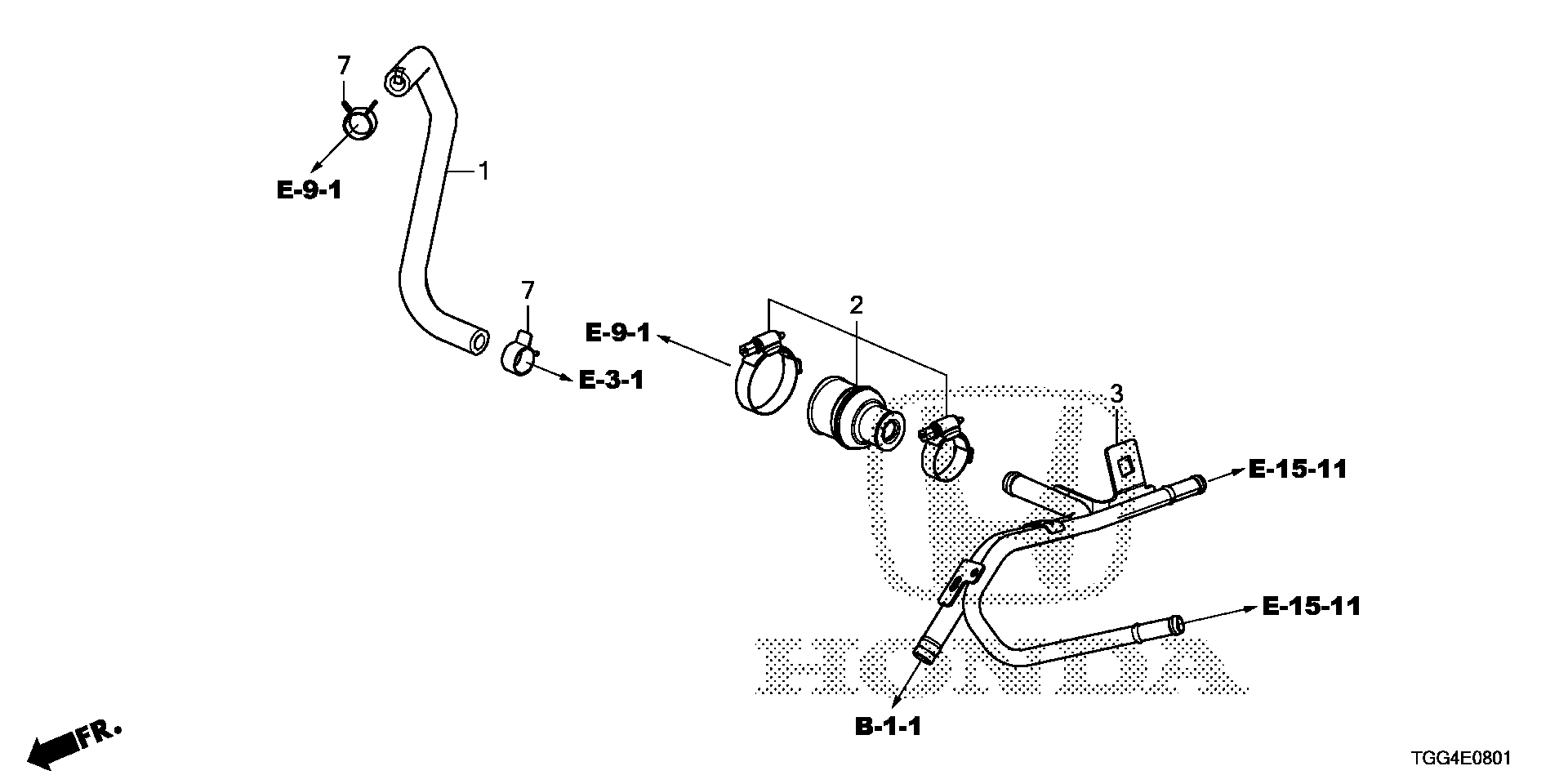 Honda Civic FK8 CLAMP, TUBE (D12 (95002-41250-04)