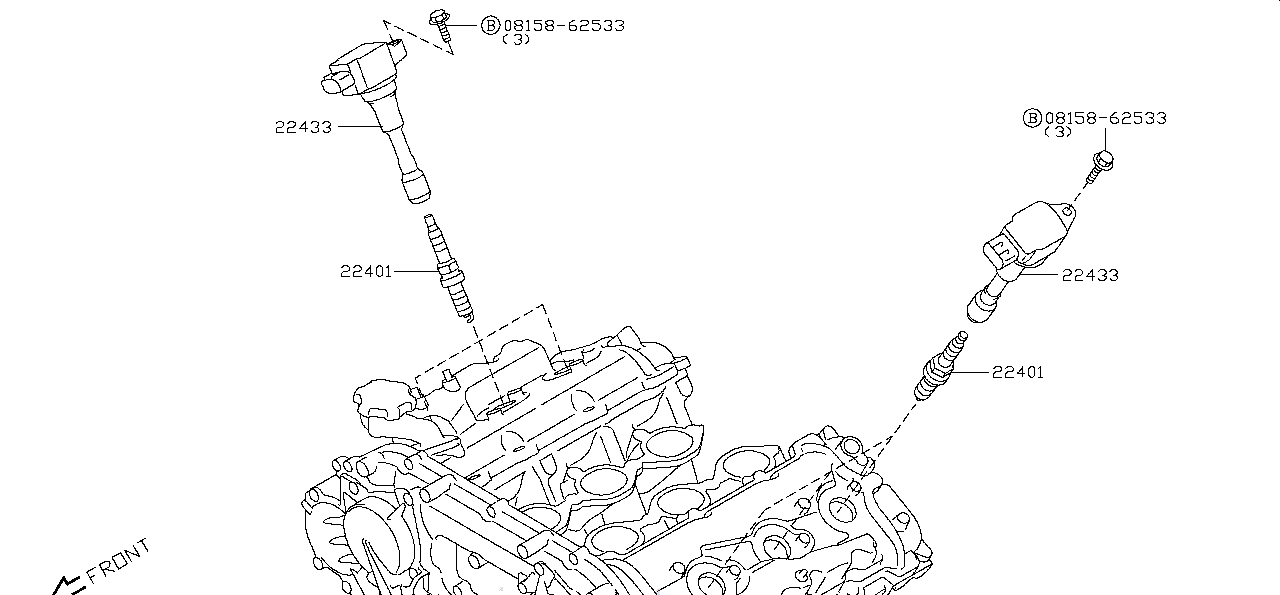 Nissan GTR R35 SPARK PLUG (22401-JF01D)