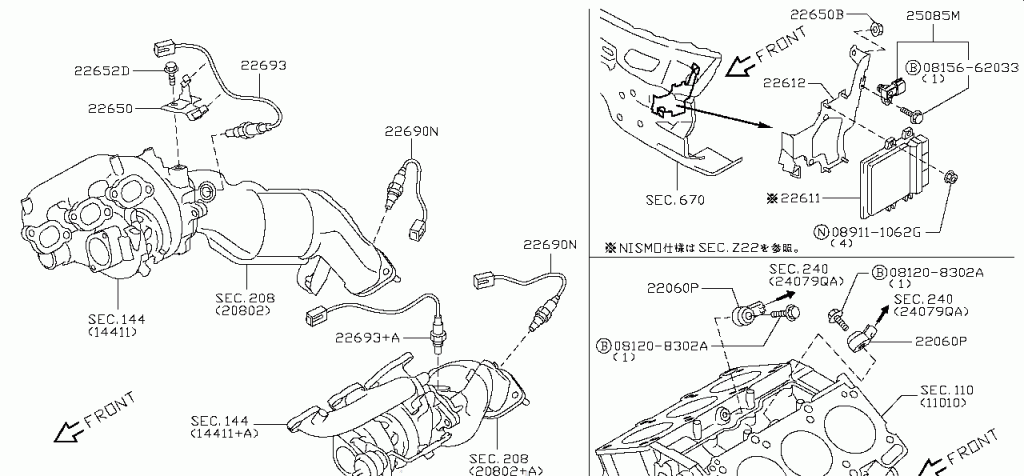 Gtr R35 O2 Sensor Nissan GTR R35 SENSOR ASSEMBLY,BOOST PRESSURE (22365-EY00B) - Injection ...