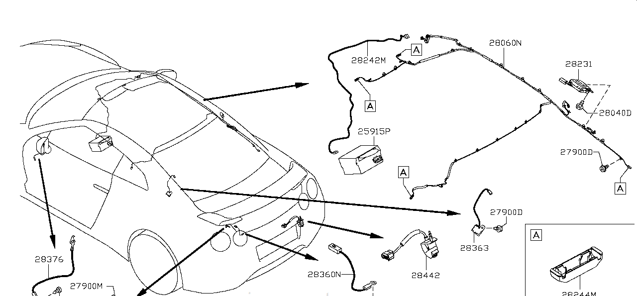 Nissan GTR R35 AMPLIFIER,ANTENNA (28230-80B0A)