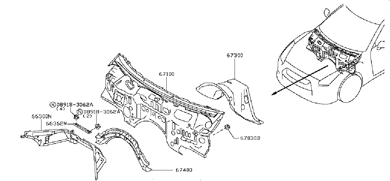 Nissan GTR R35 DASH ASSEMBLY,UPPER (F7000-6AVMA)