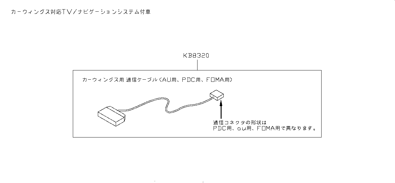 Nissan GTR R35 HARNESS,TELEPHONE (B8320-89925)