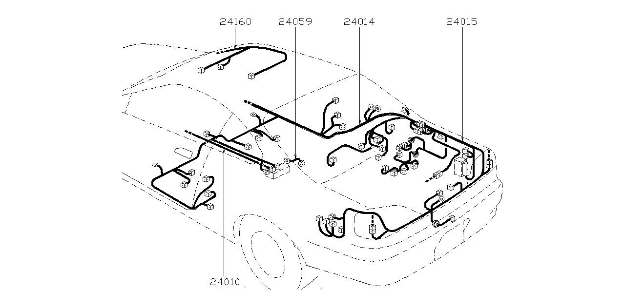 Nissan SILVIA S15 HARNESS,DEFOGGER EARTH (24059-65F00)