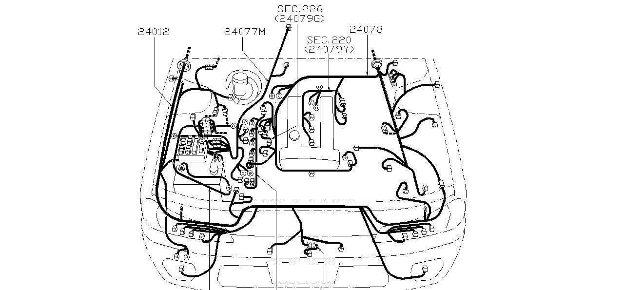 Nissan SILVIA S15 HARNESS,EGI (24011-85F10)