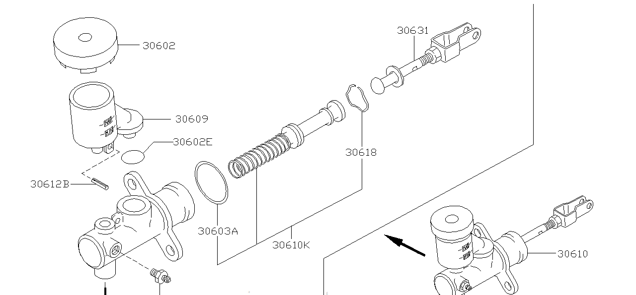Nissan SILVIA S15 CAP ASSEMBLY,RESERVE (46020-3S501)