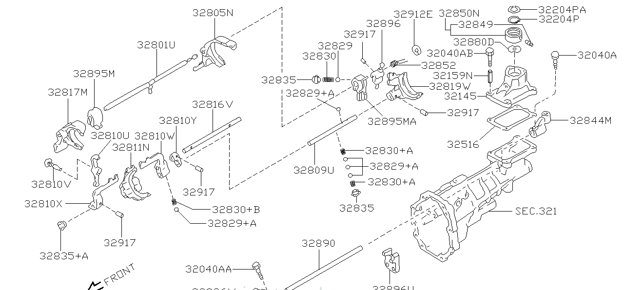 Nissan SILVIA S15 ARM,SHIFT (32810-89F00)