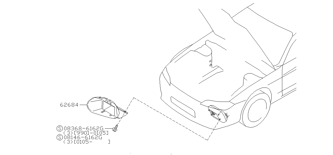 Nissan SILVIA S15 GUIDE AIR KIT,INTERCOOLER (62684-85F10)