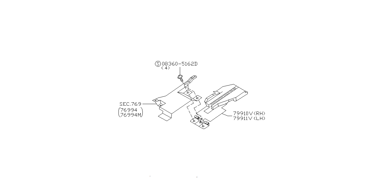 Nissan SILVIA S15 FINISHER,REAR PARCEL SHELF SIDE LH (79912-92F00)