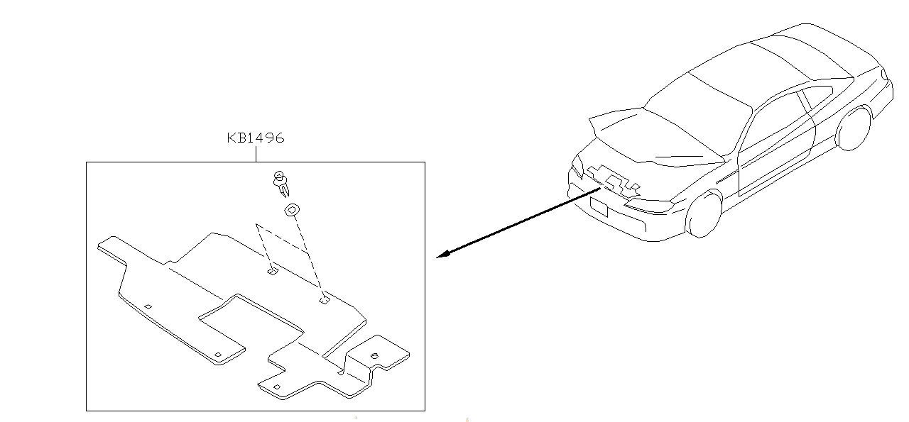 Nissan SILVIA S15 RADIATOR COOLING PANEL (B1496-85F00)