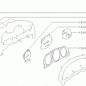 Nissan SILVIA S15 FUEL & TEMPERATURE METER ASSEMBLY (B4830-85F00)