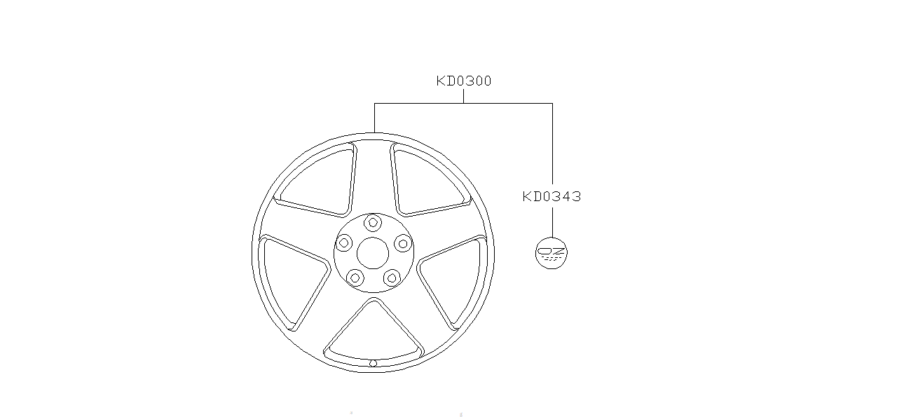Nissan SILVIA S15 ROAD WHEEL ALUMINUM (D0300-85F27)