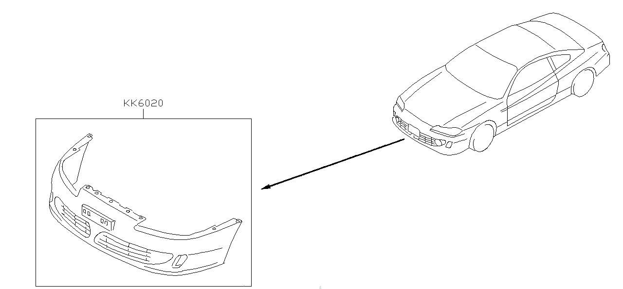 Nissan SILVIA S15 FRONT AERO BUMPER (K6020-85F08)