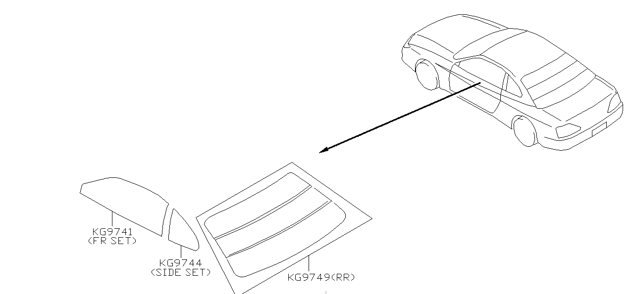 Nissan SILVIA S15 HEAT RAY CUT FILM,RR (G9749-85F40)