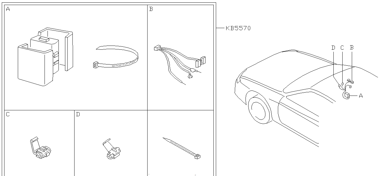 Nissan SILVIA S15 AUTO MIRROR CLOSE (B5570-89900)