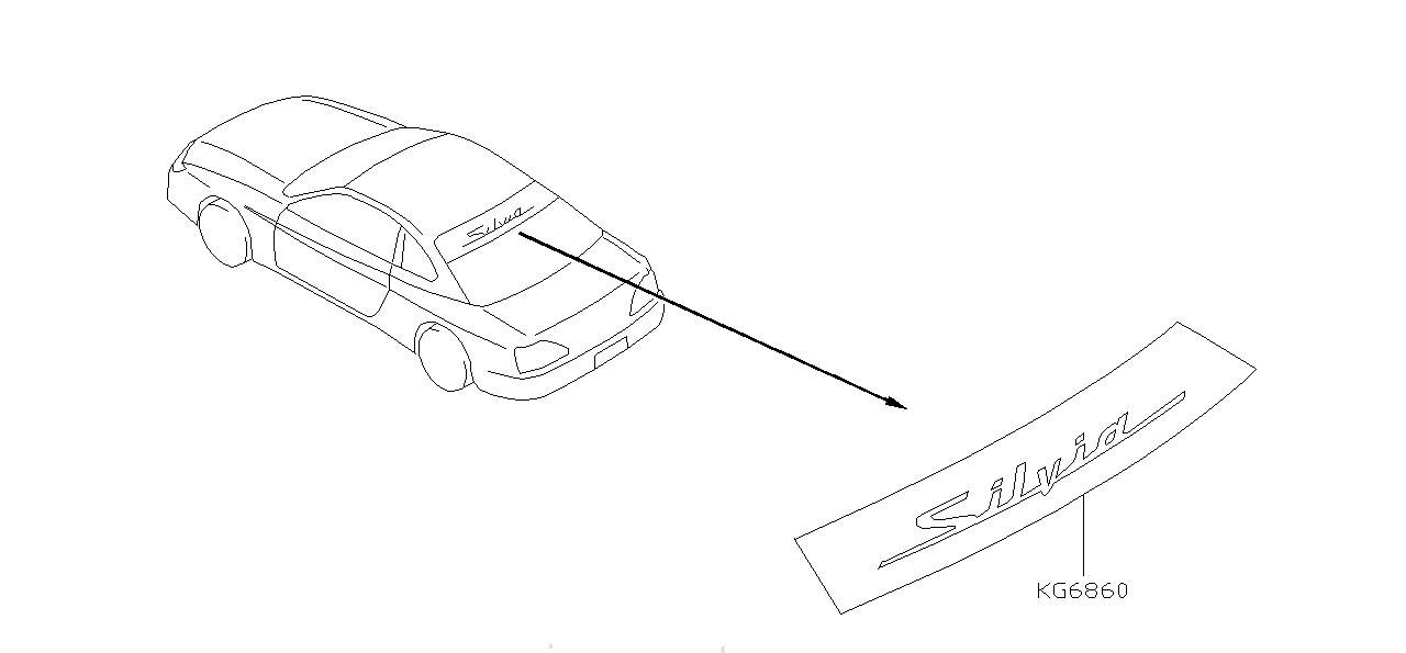 Nissan SILVIA S15 FILM BODY SIDE (K9050-85F00)