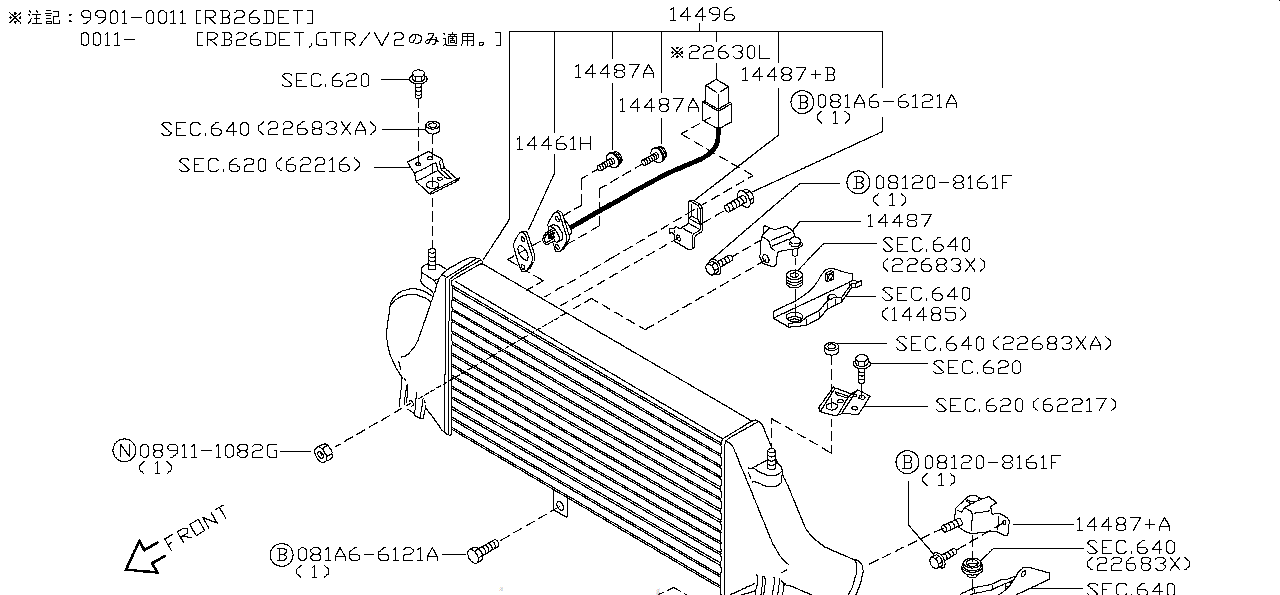 Nissan SKYLINE R34 ENGINE COOLANT TEMPERATURE (WATER TEMPERATURE SENSOR) (22630-95L00)