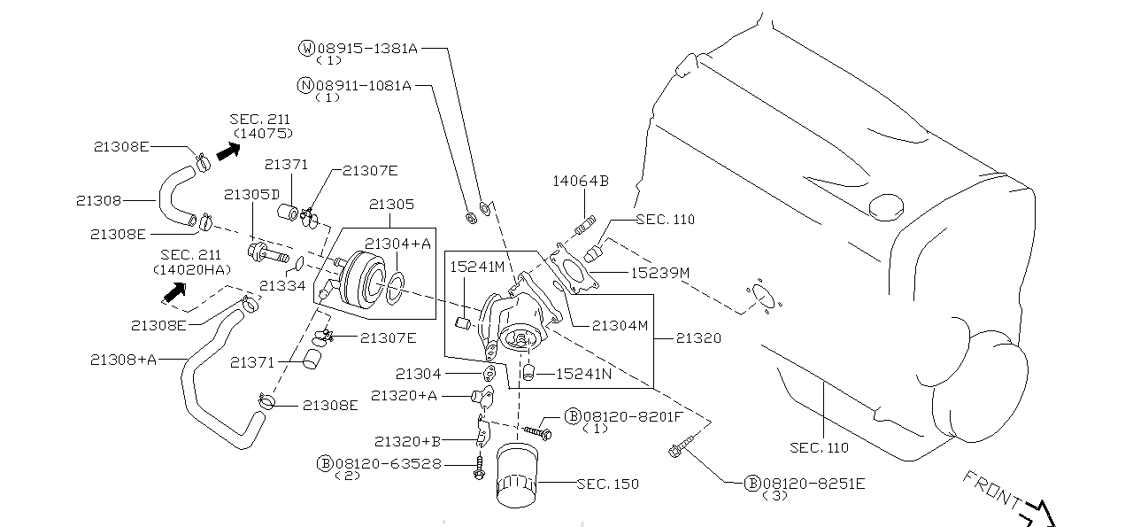 Nissan SKYLINE R34 CLAMP (16439-17B00)
