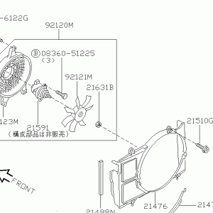 Nissan SKYLINE R34 SEAL,RADIATOR LH (21499-5L300)