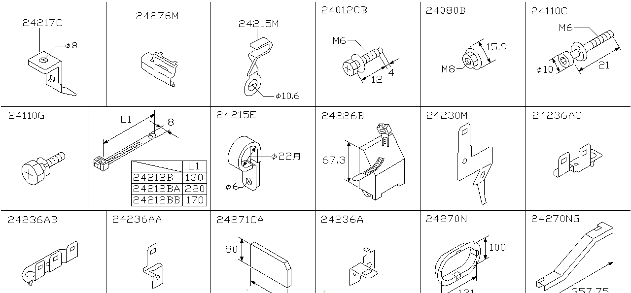 Nissan SKYLINE R34 PROTECTOR,HARNESS (24276-15U05)
