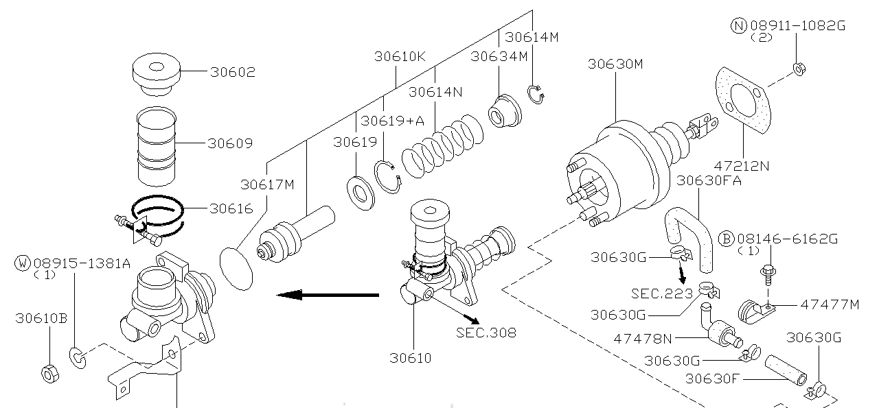 Nissan SKYLINE R34 CAP ASSEMBLY,RESERVE (46020-3S501)
