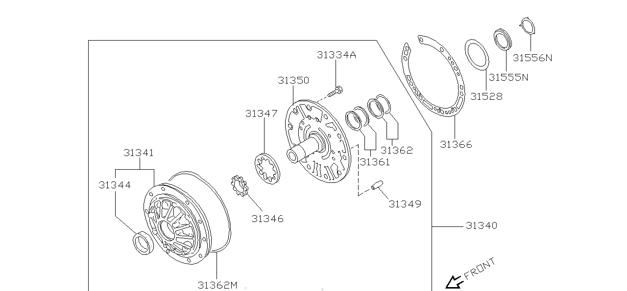 Nissan SKYLINE R34 GEAR,OUTER OIL PUMP (31347-4AX00)