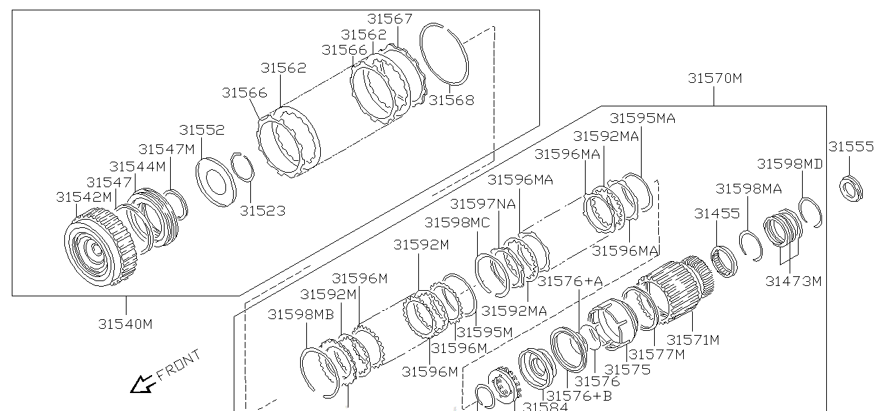 Nissan SKYLINE R34 CLUTCH ASSEMBLY,HIGH (31540-41X13)