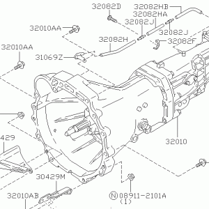 Nissan SKYLINE R34 BOLT (01121-05121)