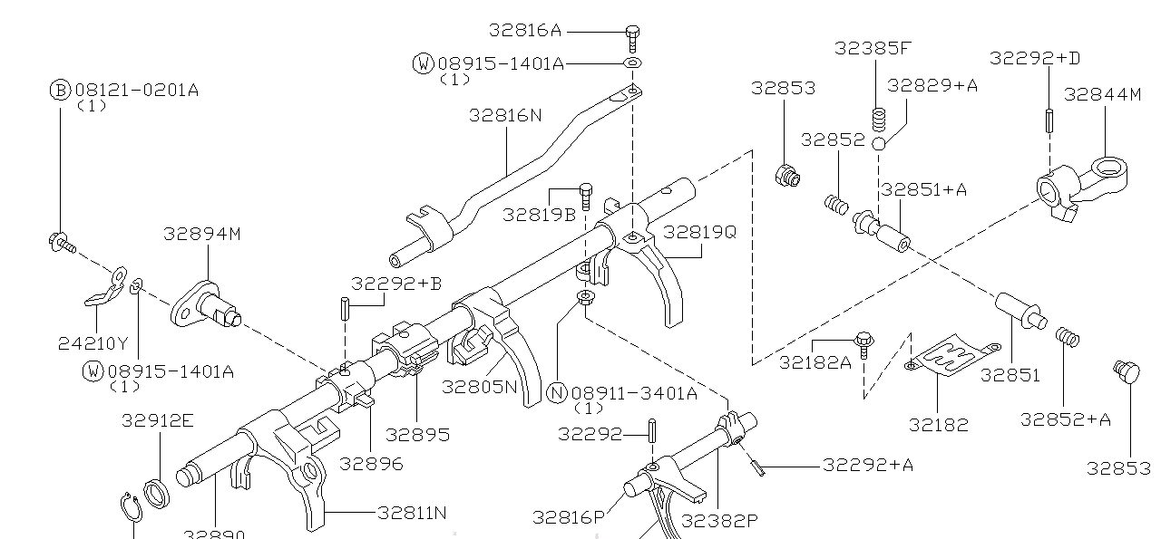 Nissan SKYLINE R34 FORK,SHIFT REVERSE (32819-33P00)