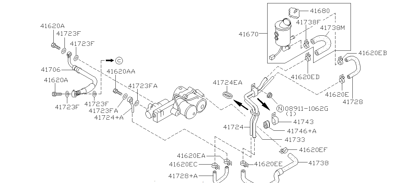 Nissan SKYLINE R34 GROMMET,TUBE (41740-05U00)