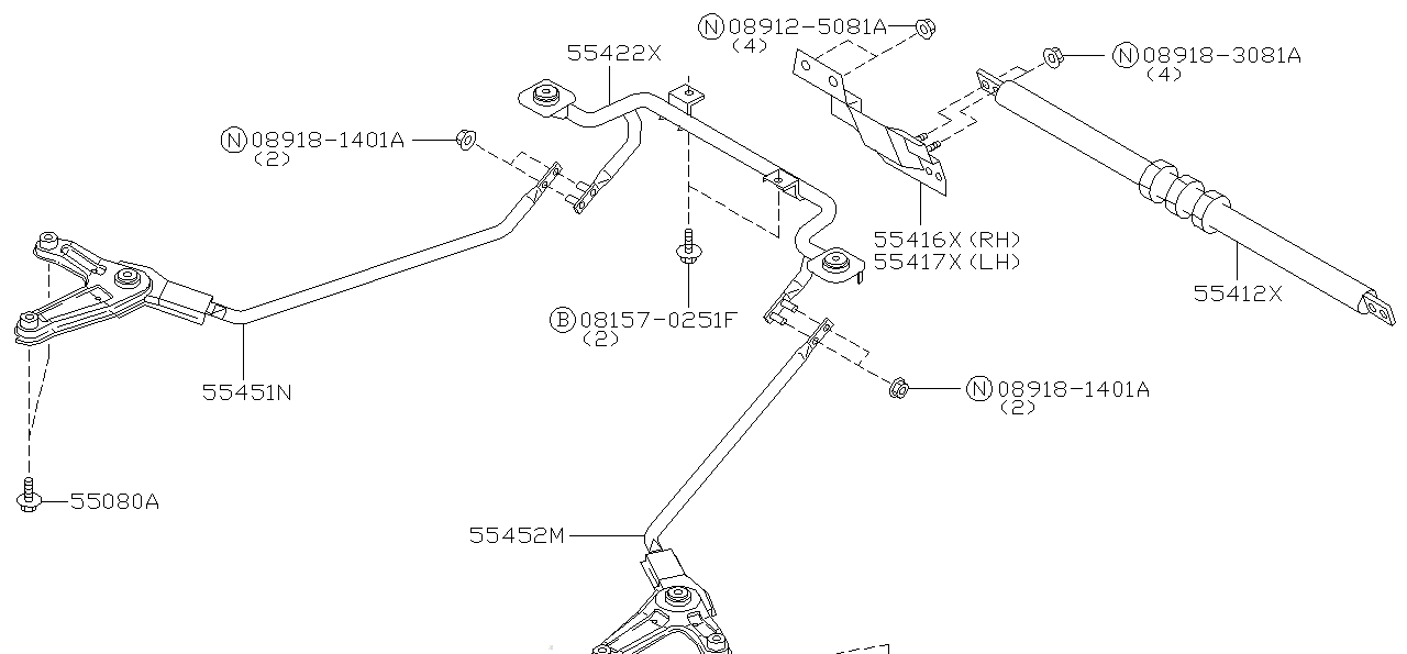 Nissan SKYLINE R34 BOLT (01125-03181)