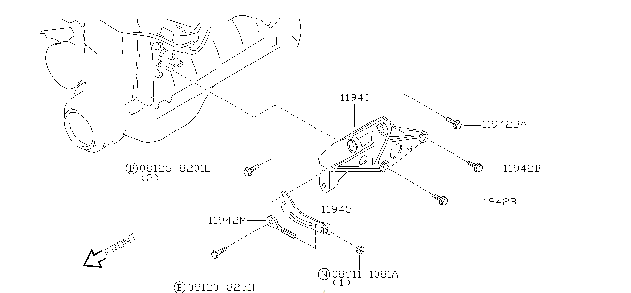 Nissan SKYLINE R34 BOLT (11916-53Y03)
