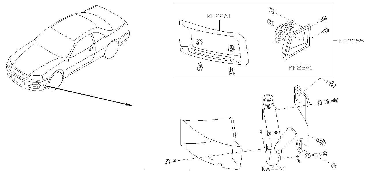 Nissan SKYLINE R34 INTERCOOLER,ASSEMBLY (A4461-AA000)