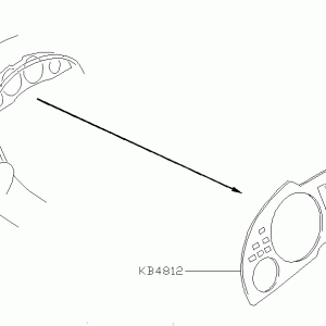 Nissan SKYLINE R34 METERPANEL (B4812-AA000)